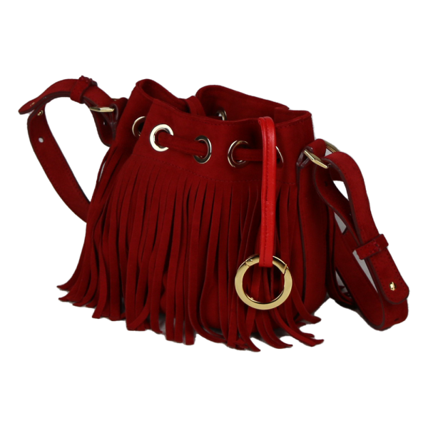 LUCREZIA - Mini Bag in camoscio Rosso - https://borsemami.com